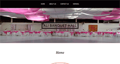 Desktop Screenshot of alibanquethall.com